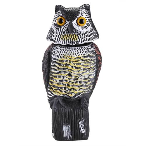 

Plastic Simulation Owl Garden Decoration Blowing Fake Animals Environmentally Rescuing Mouse Shaking Owl
