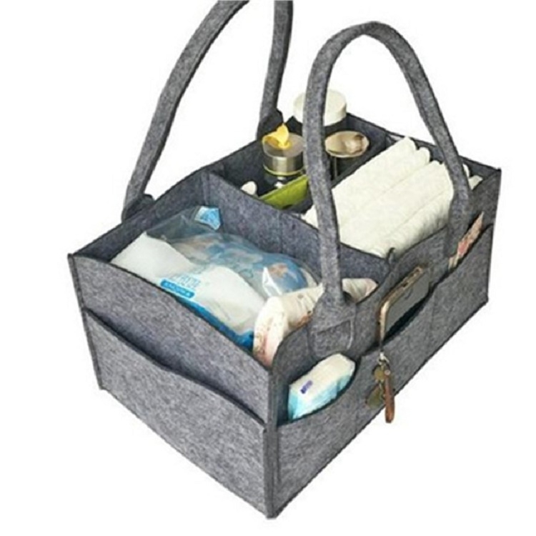 

Mummy Bag Storage Multifunctional Maternity Handbags Organizer Stroller Accessories, Size:33x23x18cm, Color:Grey