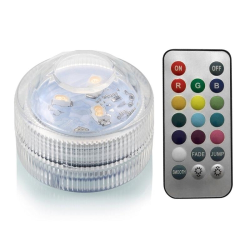 

IP68 Waterproof Remote Control Diving Decoration Lamp 5050 SMD LED Multi Colored Light Bulb Submersible RGB LED Light Party Lamp