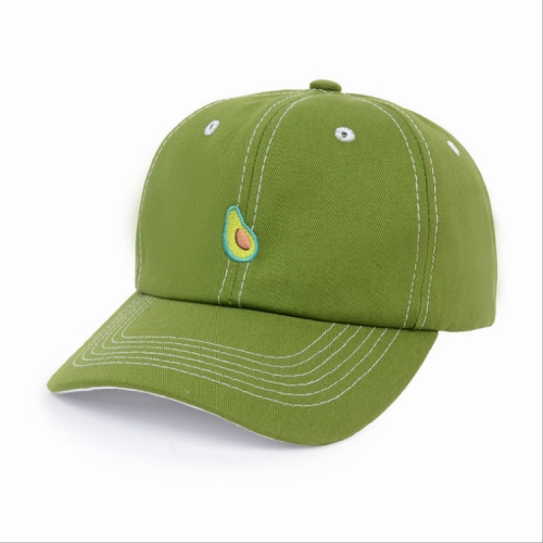 

Adjustable Fruit Embroidery Cotton Pattern Baseball Cap for Men / Women, Size:56-60cm(Green )