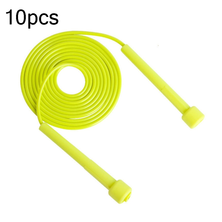 

10 PCS Pen Handle Shaped Small Handle Rubber Skipping Rope for Fitness(Blue)