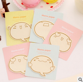 

10 PCS Cute Cartoon Dialogue Bubble Big Face N Times Sticky Notes Memo Pad Paper Sticker Notepad Stationery