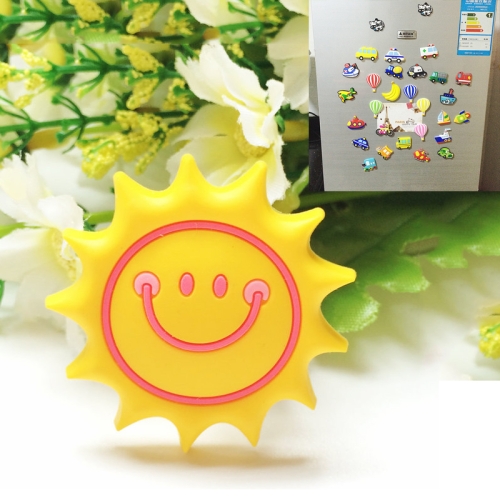 

10 PCS Home Fridge Magnets Decorative Message Stickers Children Whiteboard Stickers(Yellow Sun)