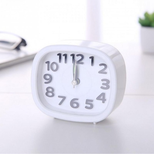 

Creative Minimalist Mute Alarm Clock(Square White)