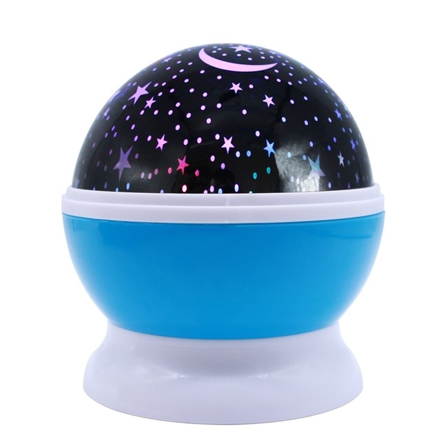 

Stars Starry Sky LED Battery USB Night Light Projector Luminaria Moon Novelty Table Night Lamp for Children(Blue)