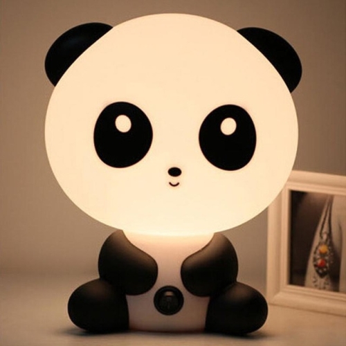 

Baby Bedroom Lamps Night Light Cartoon Pets Pvc Plastic Sleep Led Kid Lamp Bulb panda(EU)