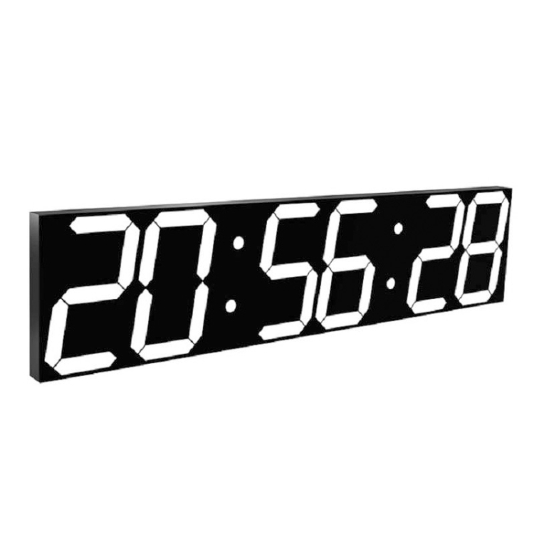 

Multifunctional LED Wall Clock Creative Digital Clock US Plug, Style:Sealed Box Remote Control(White Font)