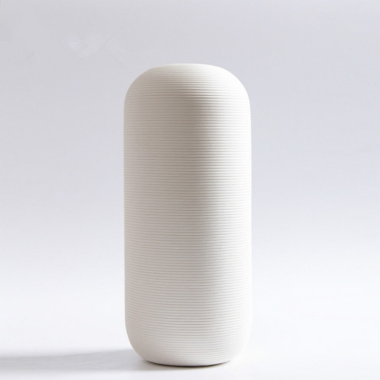 

4 PCS Creativity Simple White Vases Ceramic Vases Home Decoration, Size:Large