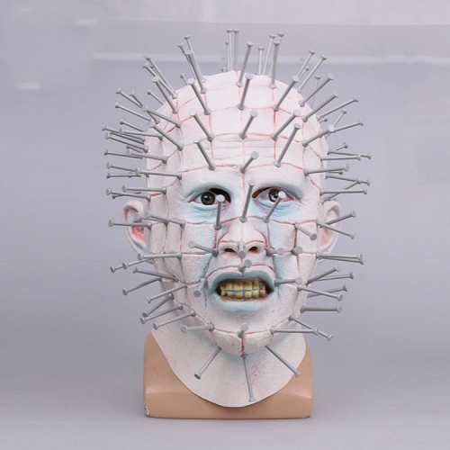 

Halloween hat Hellraiser Scary Pinhead Masks Grimace Monster Adult Cosplay