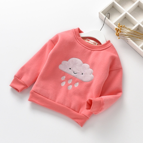 

Winter Children Anthropomorphic Cloud Pattern Plus Velvet Thick Warm Shirt, Height:100cm(Pink)