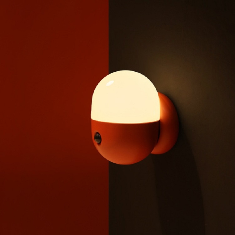 

MUID Capsule Night Light Bedside Magnetic Attraction LED Light Control Sensor Light(Dark Orange)