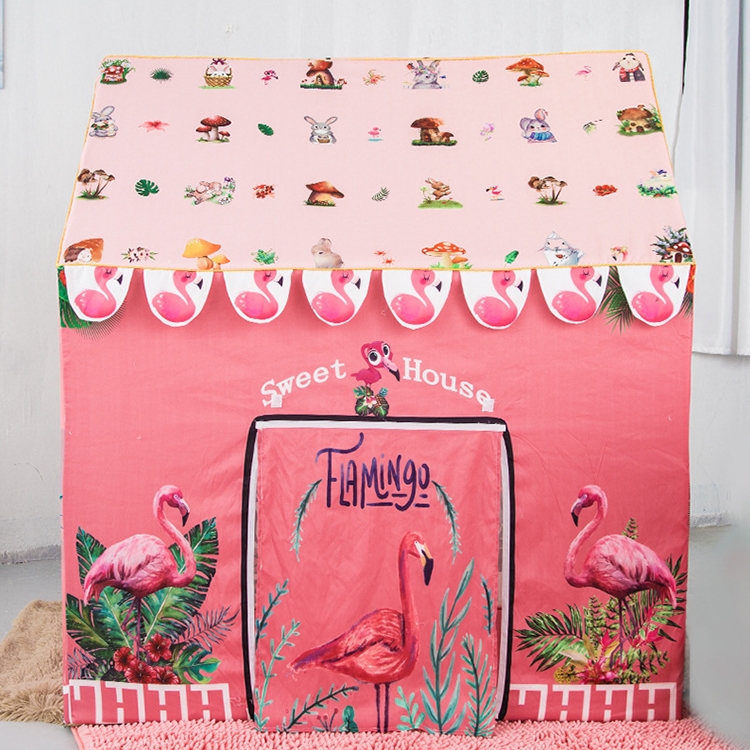 

Children Indoor Toy House Yurt Game Tent(Flamingo)