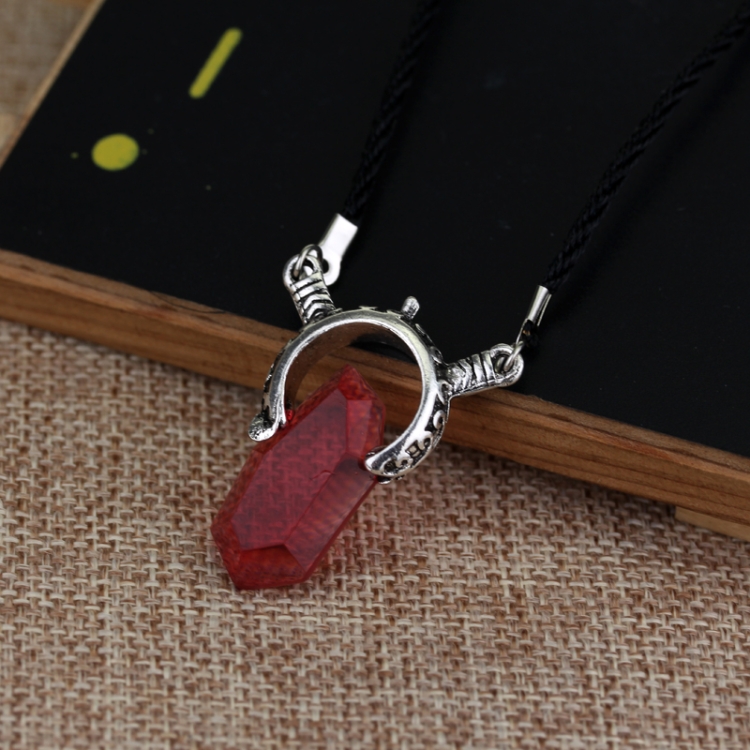 

Fashion Devil May Cry Crystal Pendant Necklace, Length:50cm(Red)