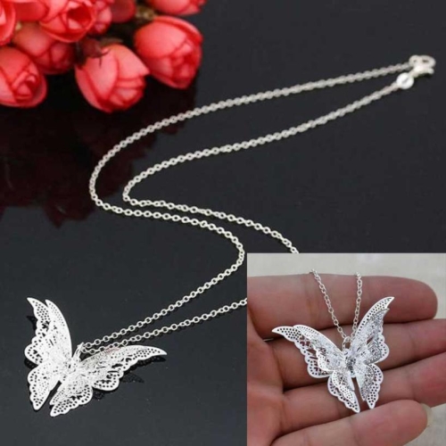 

Women Lovely Butterfly Pendant Chain Necklace Jewelry