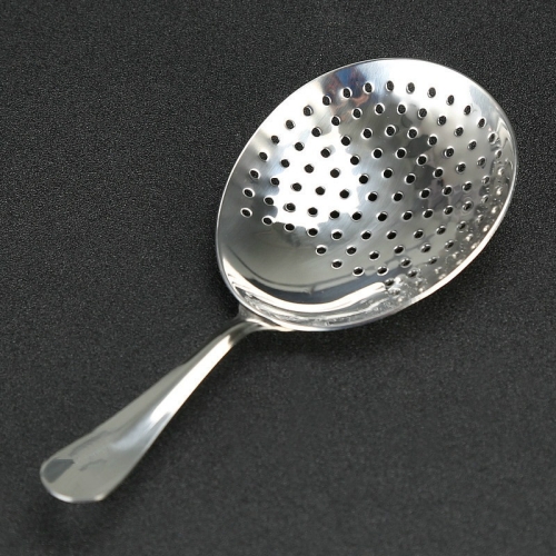 

Stainless Steel Ice Filter Spoon Bartending Equipment, Specification:Silver Without Holes