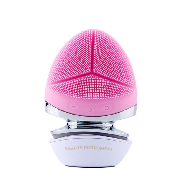 

Multifunctional Ultrasonic Face and Eye Electric Warm Silicone Cleansing Instrument(Pink)