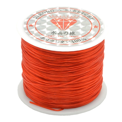 

50m/bag 0.5mm Round Elastic Cord Beading Stretch Thread/String/Rope for Necklace Bracelet Jewelry Making(red)