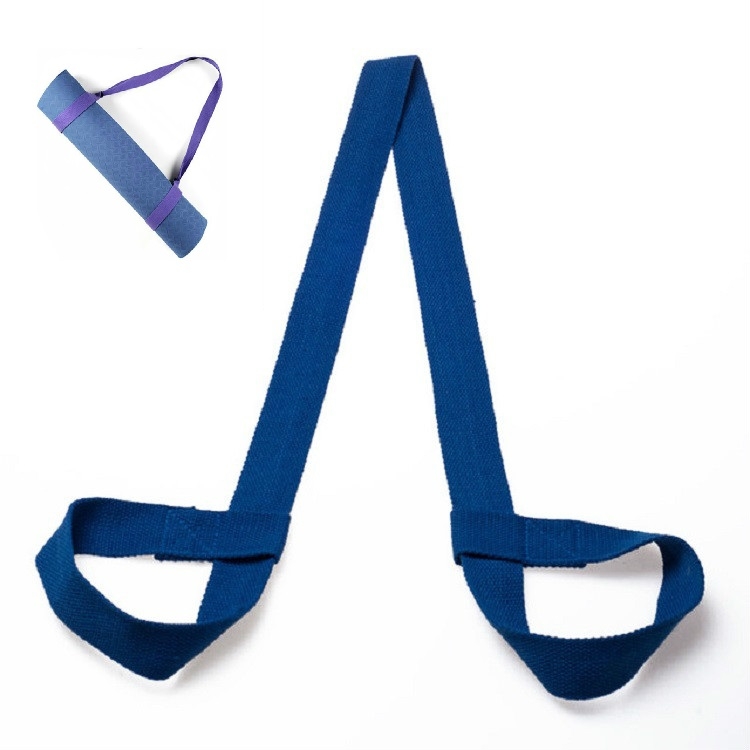 

Cotton Rope Yoga Mat Strap Multifunctional Strapping Strap, Color:Navy