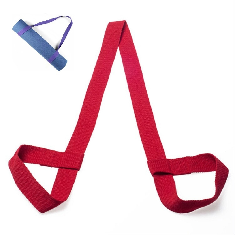 

Cotton Rope Yoga Mat Strap Multifunctional Strapping Strap, Color:Scarlet