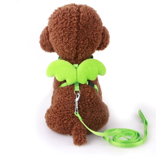 

Cute Angel Pet Dog Leashes Adjustable Leash Pet Accessories, Size:XS(Green)