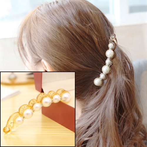 

Pearls Hairpins Hair Clips Headwear Accessories(Amber)