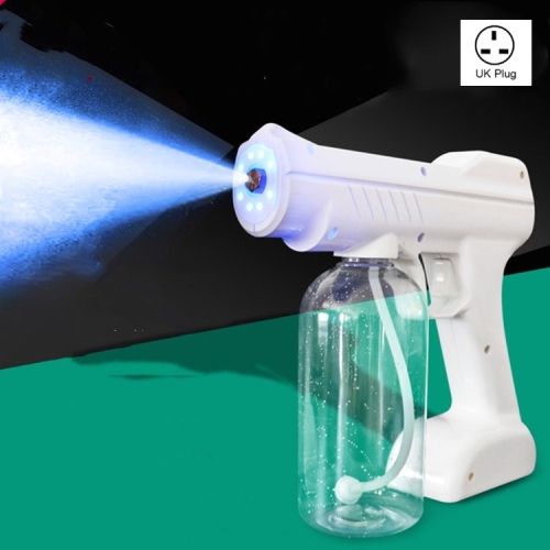 

Generation Ninth Handheld Wireless Charging Blue Light Nano Disinfection Atomization Spray Machine Portable Electric Spray Gun, Plug Type:220V UK Plug