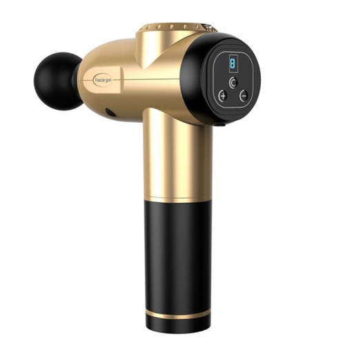 

9 Gears Mini Fascia Gun Massage Gun Electric Fitness Massager, Plug Type:AU Plug(Gold)