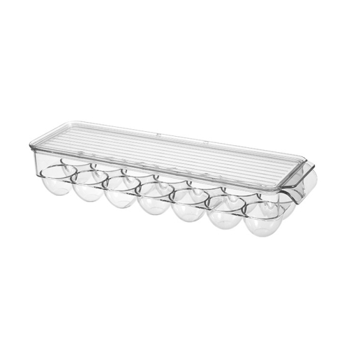 

Kitchen Refrigerator Storage Box Compartment with Lid Egg Storage Box, Specification:14 Grid