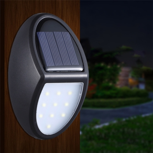 

10 LEDs SMD 2835 Solar Powered IP65 Waterproof Outdoor Courtyard LED Wall Light