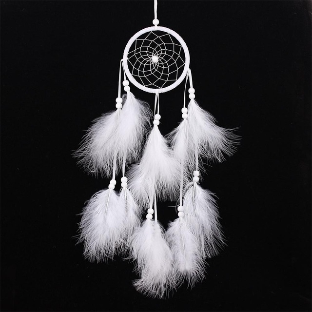 

Simple Creative Home Decoration Ornaments Dream Catcher Car Pendant(White)
