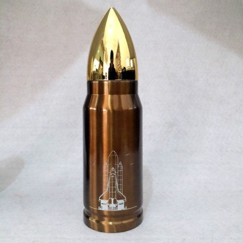 

Stainless Bullet Cup Rocket Vacuum Coffee Milk Mug Yellow, Capacity:1000ml