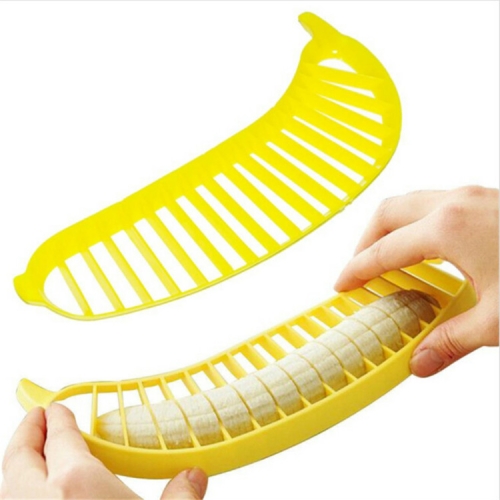 

2 PCS Banana Slicer Chopper Cutter Fruit Sausage Plastic Cutter Kitchen Tools