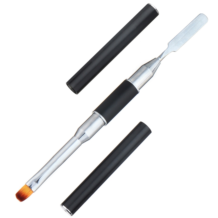 

Dual Head Nail Art Acrylic UV Gel Extension Builder Drawing Brush Gel Polish Removal Spatula Stick Manicure Tool
