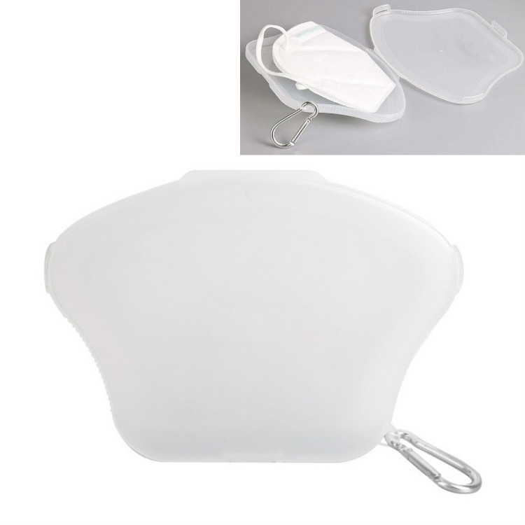 

6 PCS Portable Foldable Dustproof Storage Box Case for KN95 Masks(White)