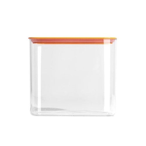 

2 PCS Kitchen Transparent Sealed Cans with Lid Fresh-keeping Box, Size:Large(Fruit Yellow)