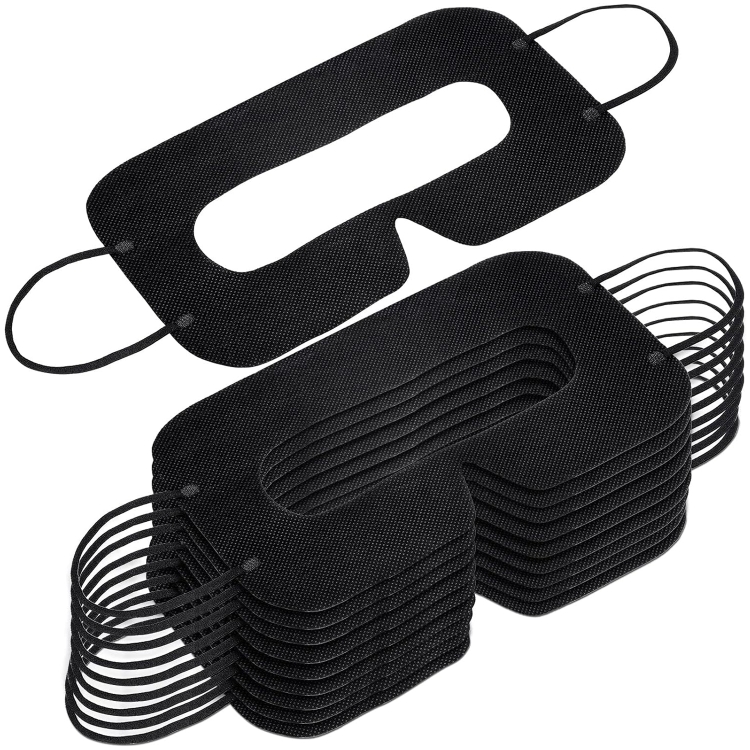 

100 PCS Black Protective Hygiene VR Eye Mask Sanitary Disposable Eye mask pads for 3D VR Glass