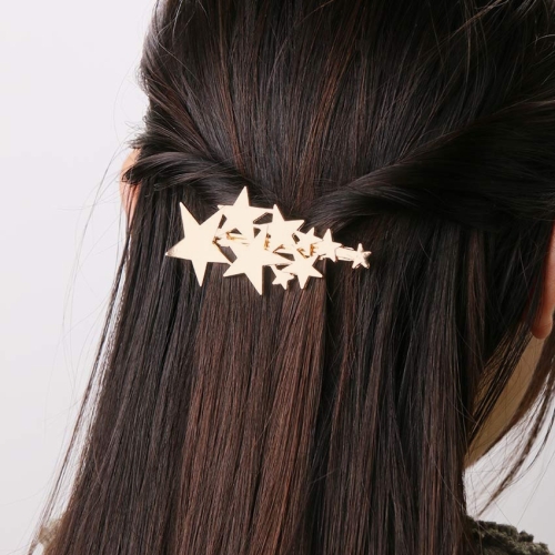 

Star Barrettes Jewelry Hair Accessories(Gold)