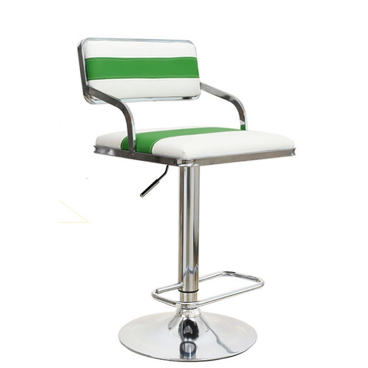 

Modern And Stylish Minimalist Rotating Height Adjustable Bar Chair(Green)