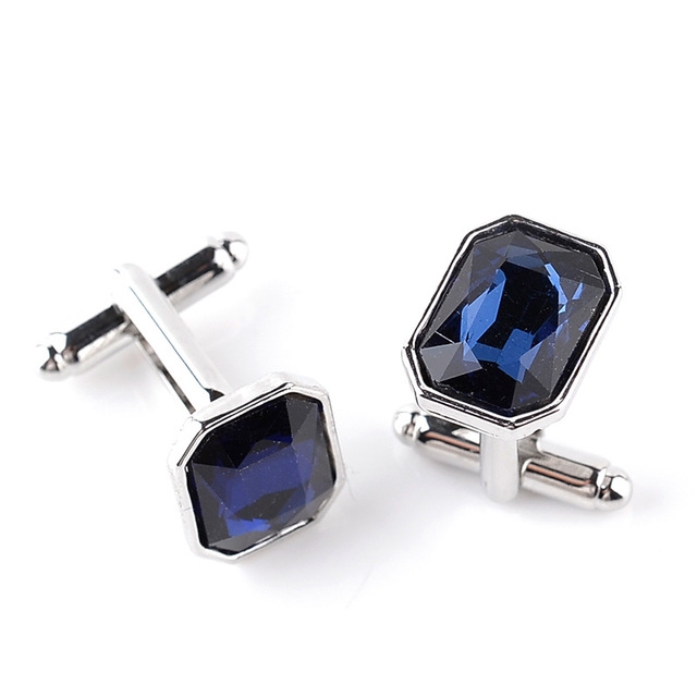 

Fashion Diamond-encrusted Cufflinks(Dark blue)