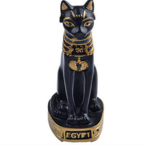

3 PCS Mini Cat Pharaoh Figurine Statue Craft Vintage Gift