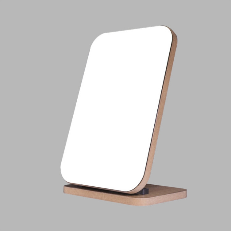 

2 PCS Solid Wood Makeup Decorative Mirror Vanity Mirror(Brown)