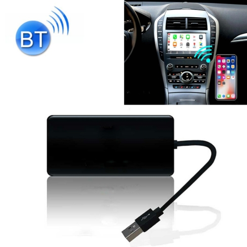 

Car Bluetooth Connection Mobile Phone Wired To Wireless Carplay Box Module for Apple Mobile Phone, Suitable For Lincoln Nautilus/MKC/Aviator(Black Square)