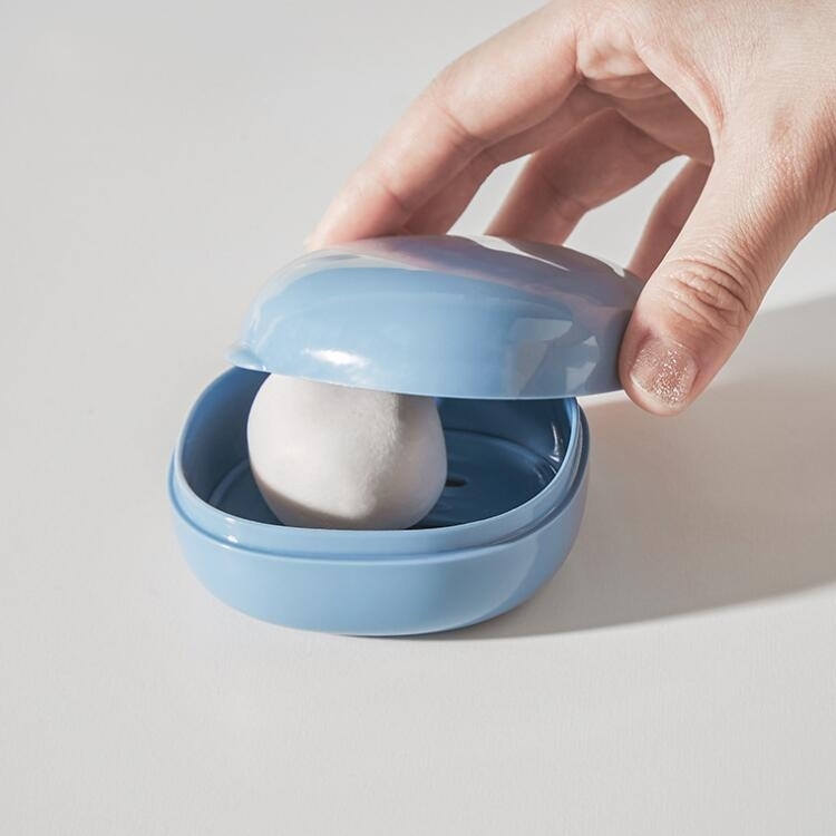

5 PCS Travel Soap Box with Lid Bathroom Creative Drain Soap Box, Size:Small(Color Random Delivery)