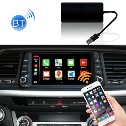 

Mobile Phone Projection Wired To Wireless Carplay Car Navigation Carplay Box Module for Apple Mobile Phones, Suitable For Chevrolet(Black Square)