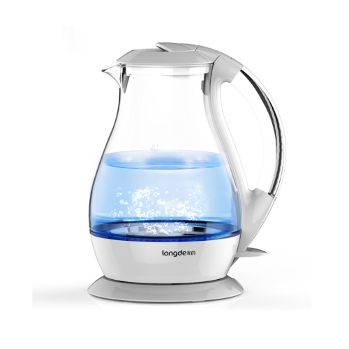 

Longde Household Stainless Steel High Borosilicate Glass Electric Kettle CN Plug, Size:172 x 220 x 270 mm(White)