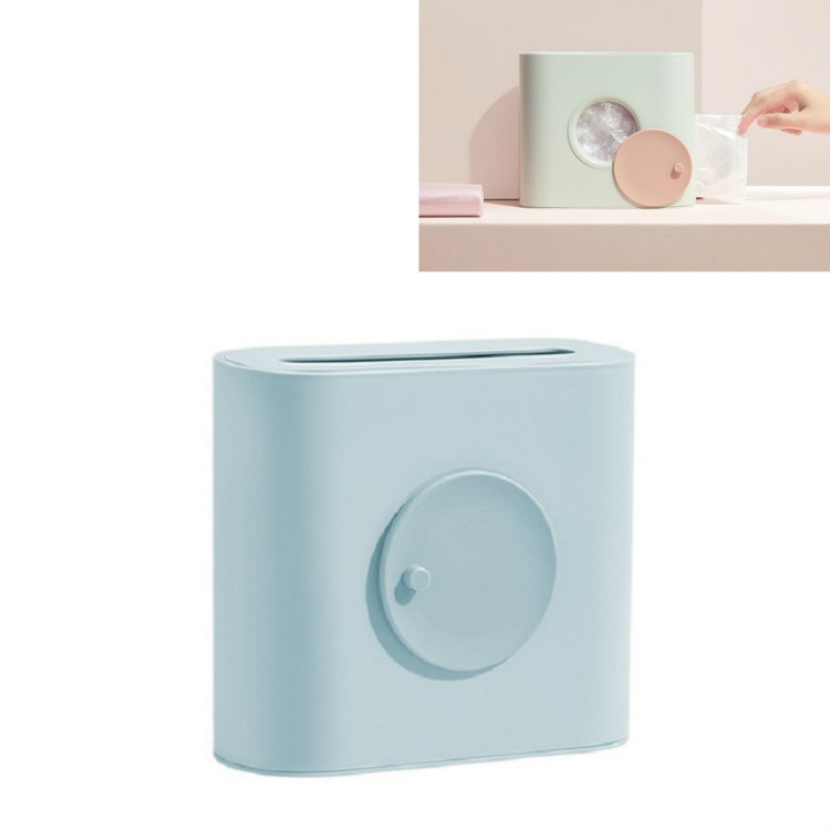 

Wall-mounted Garbage Bag Storage Box Plastic Bag Convenient Bag Sorting Box(Blue)