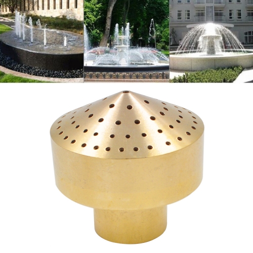 

All-copper Fireworks Layer Water Nozzle Landscaping Fountain Head, Size:1.5 Inch(Brass)