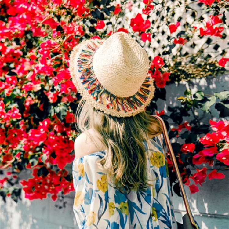 

Female Summer Beach Seaside Version of the Travel Foldable England Sun Hat Sunscreen