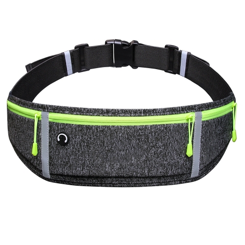 

Outdoor Waterproof Belt Bag Sports Riding Mobile Phone Waist Bag, Size:7 inch(Hemp Grey)