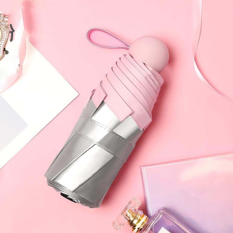 

Mini Pocket Umbrella Sunscreen Umbrella Anti-UV Sun Umbrella(Midsummer Powder)